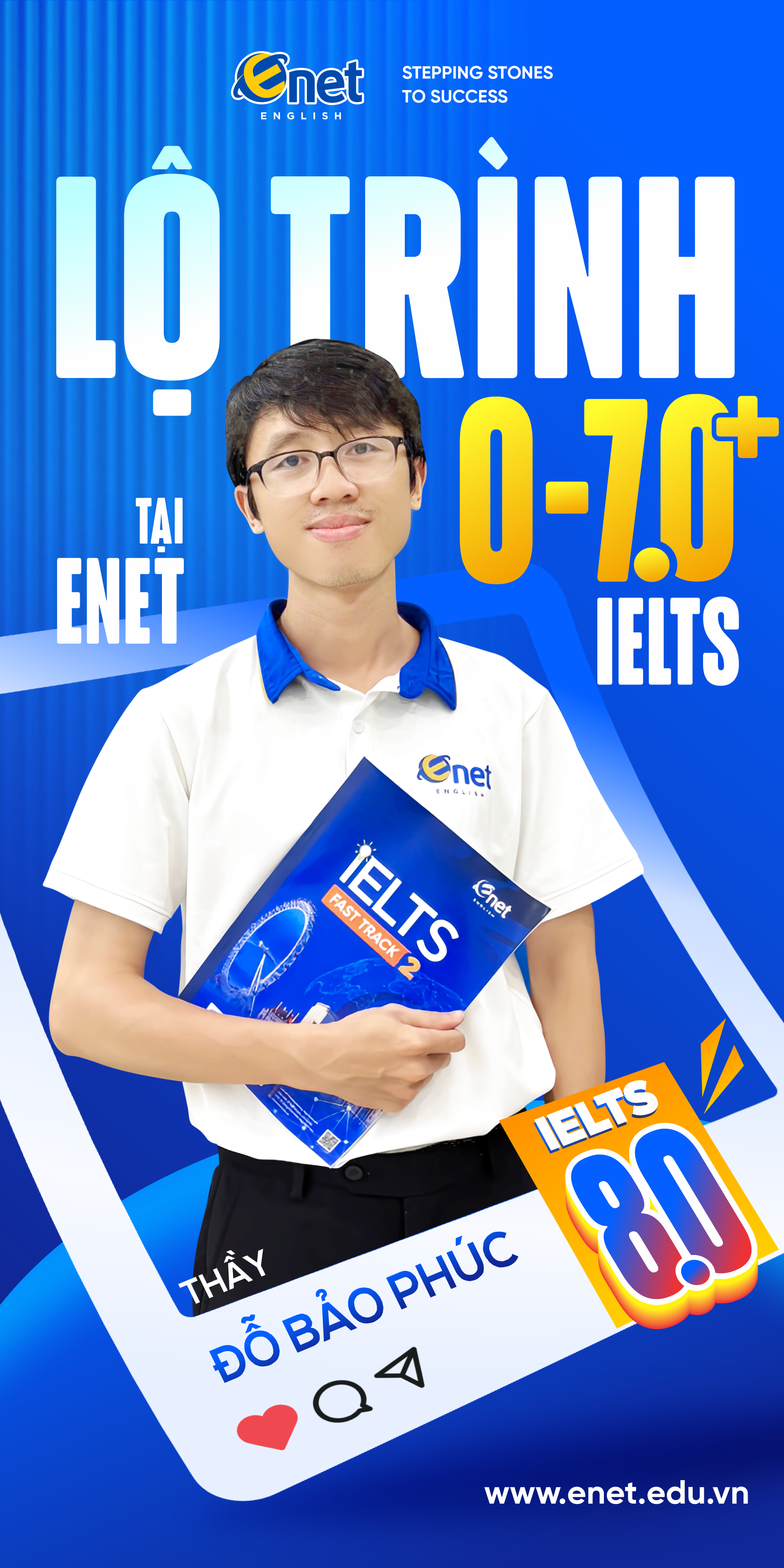 Thầy Đỗ Bảo Phúc - IELTS 8.0, giáo viên giảng dạy tại ENET English